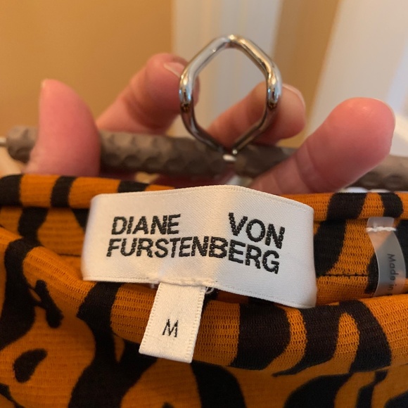 Diane Von Furstenberg Ruched Mesh Midi Skirt - Size M - Picture 6 of 6